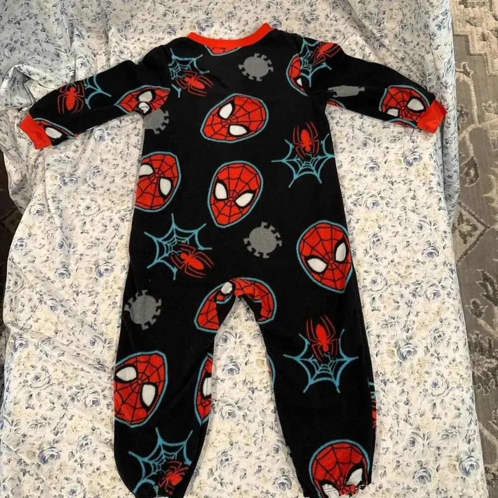 Marvel spider man fleece footless pajamas